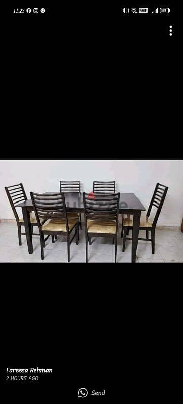 dinning table 6 seater