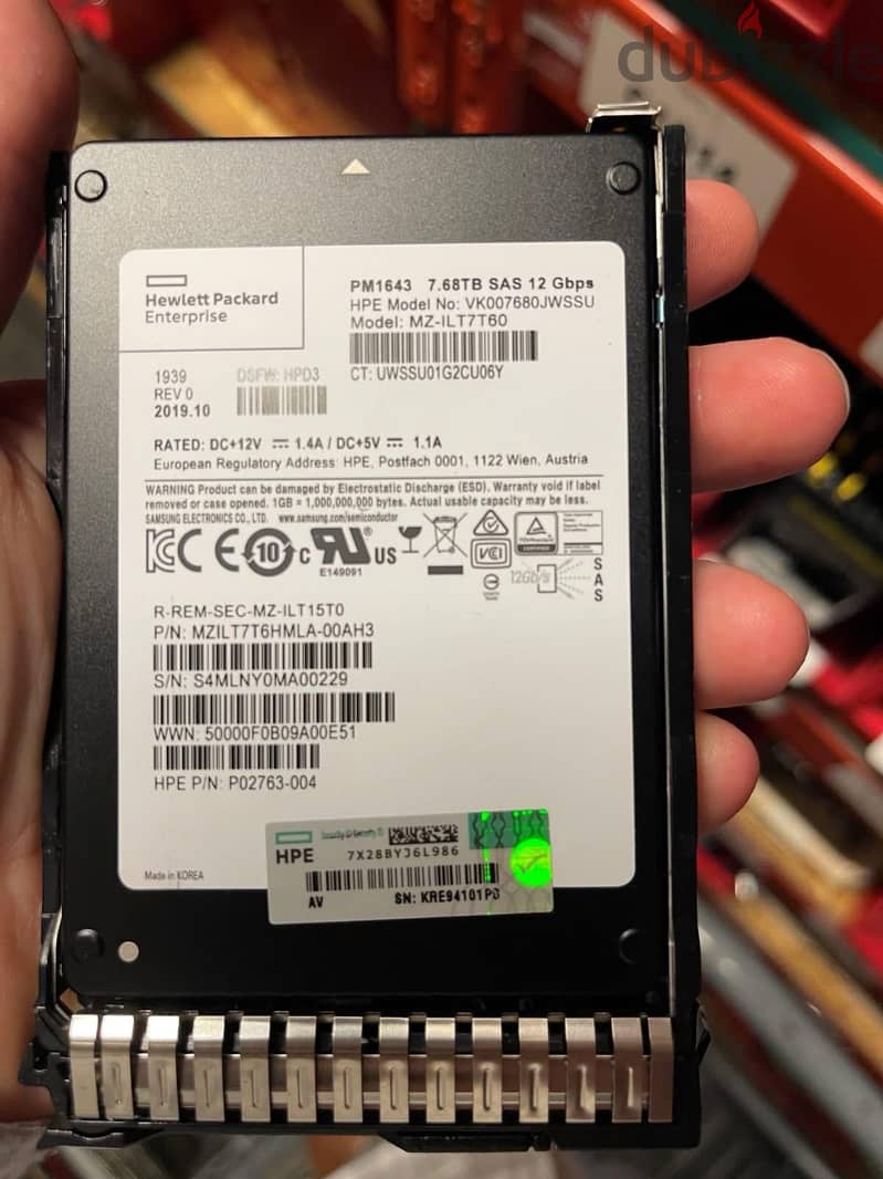 SSD SAS. 7.68TB SAS 12 Gbps 0