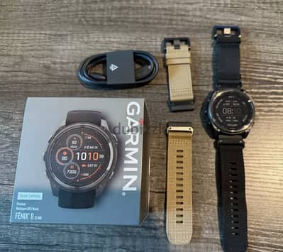 Garmin Fenix 8 51mm Solar Sapphire Premium Multisport GPS Smartwatch