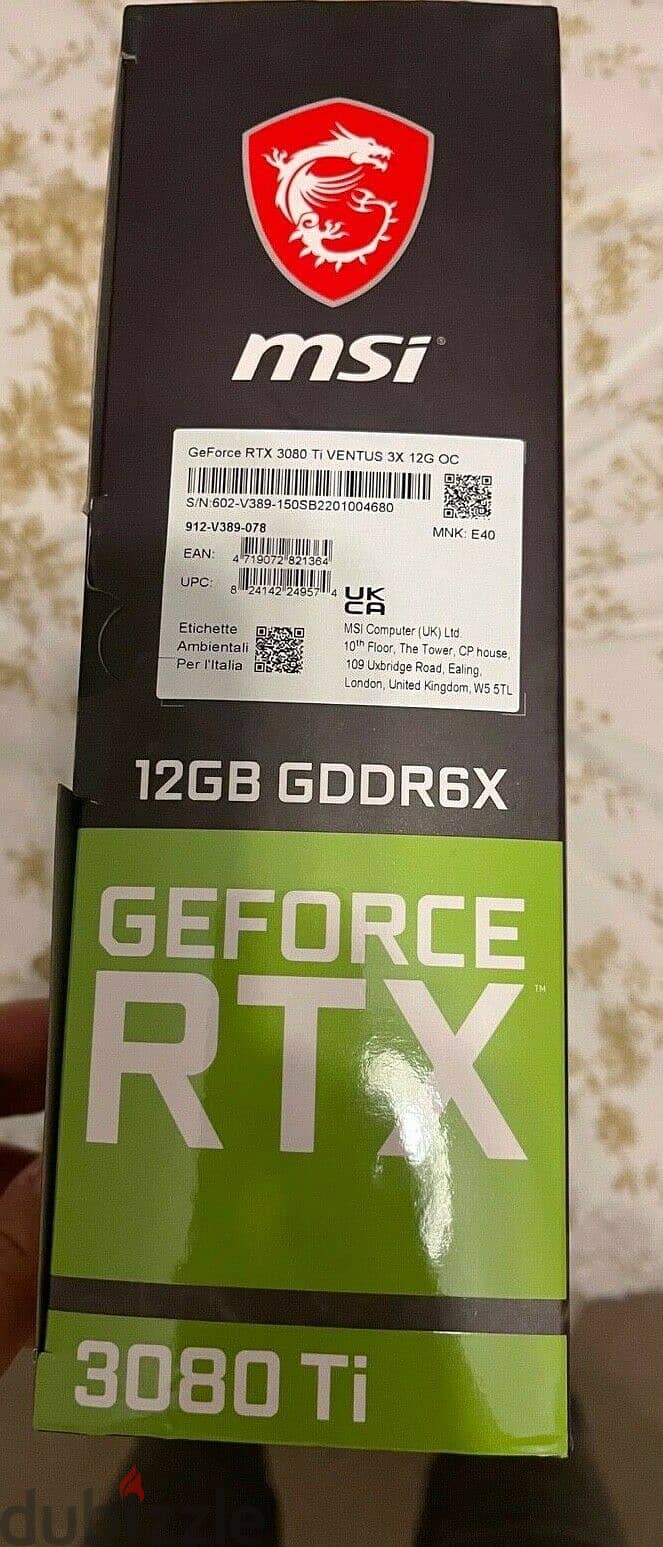 **OFFER** NEW MSI NVIDIA GeForce RTX 3080 Ti 12GB VENTUS 3X OC LHR 1