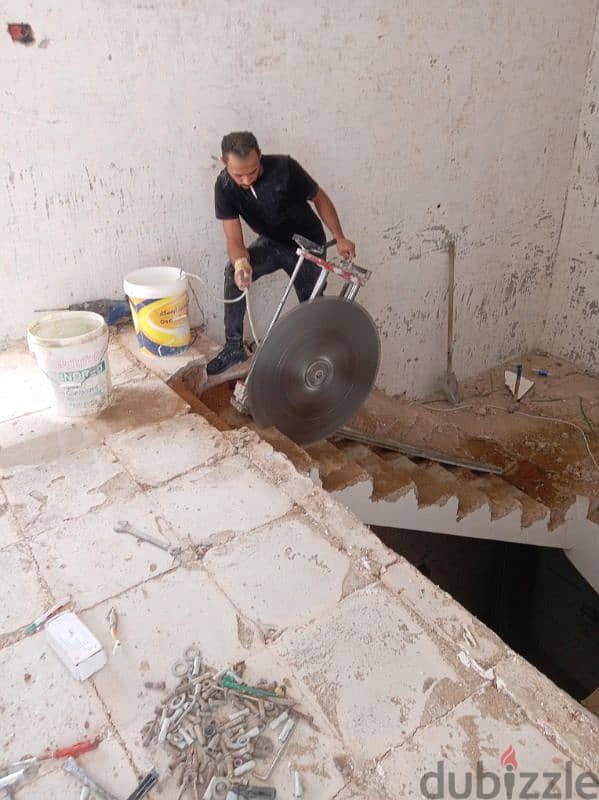 تخريم وقص خرسانة تخريم فتحات المكيفات و الشفطات والسباكه 3