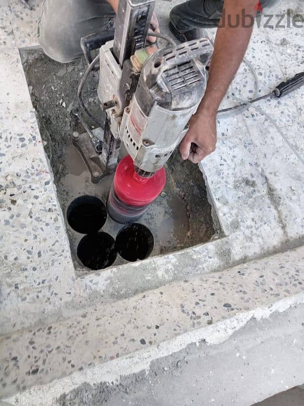 تخريم وقص خرسانة تخريم فتحات المكيفات و الشفطات والسباكه 4