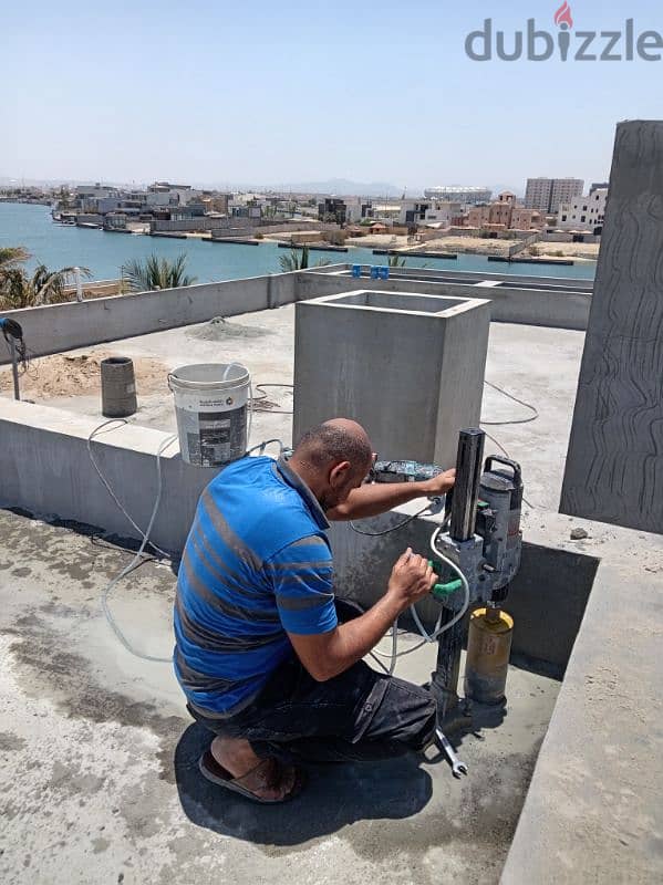 تخريم وقص خرسانة تخريم فتحات المكيفات و الشفطات والسباكه 2