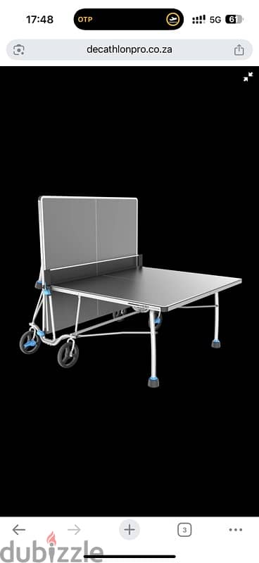 Outdoor tennis table from Decathlon