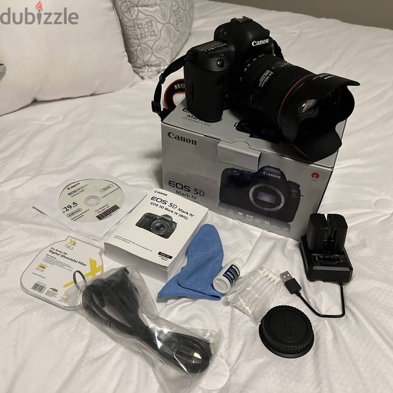 Canon - E O S 5 D Mark IV 24-105mm f/4L IS II USM Lens + 3 more items 1