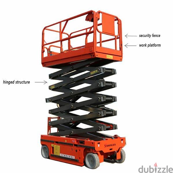 Scisserlifts 8m 10m 12m 14m 16m for rent in Dammam Riyadh 2