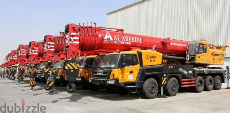 كرينات للإيجار في جدة حائل الدمام معدات تاج المملكة 2025 2