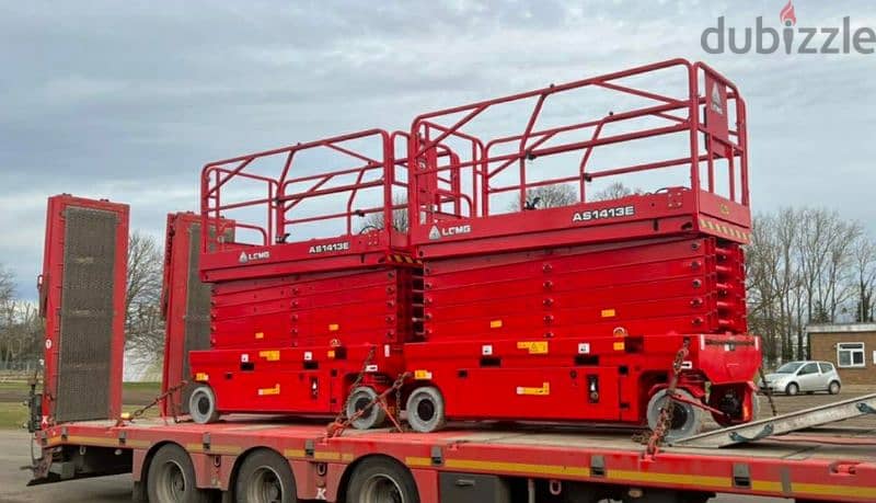 Scissor lift for rent in Dammam Riyadh & Jeddah * Diesel electricity 4