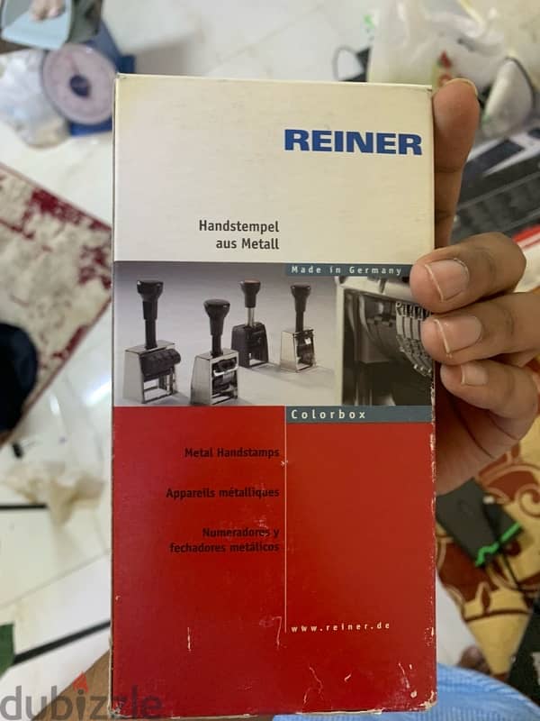 REINER ALL purpose hand stamp 1