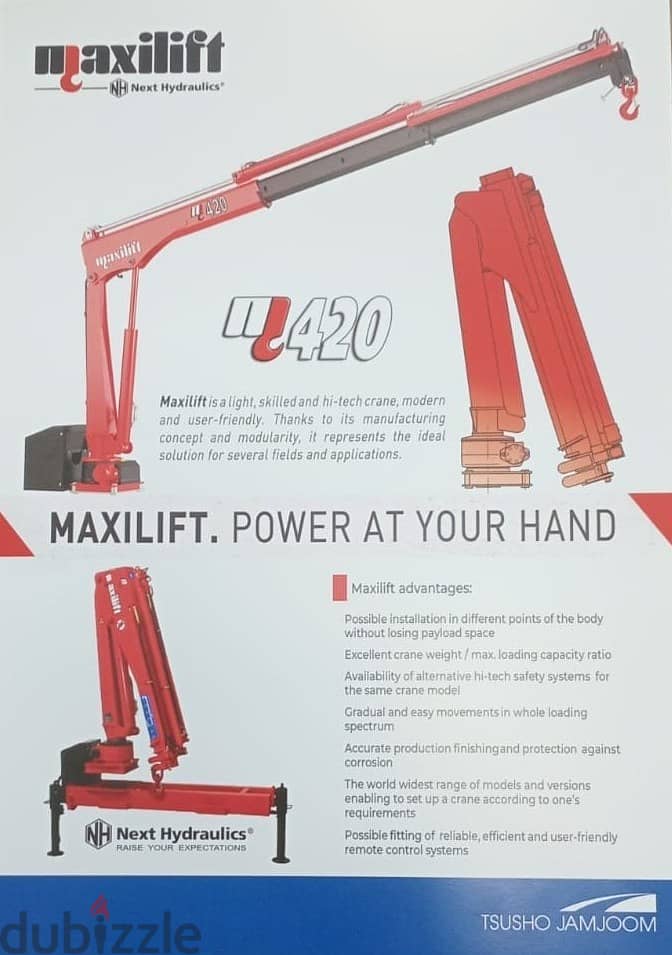 New Maxilift Crane ML 420.3 For Sales (3 Ton) -Telescopic Boom 2