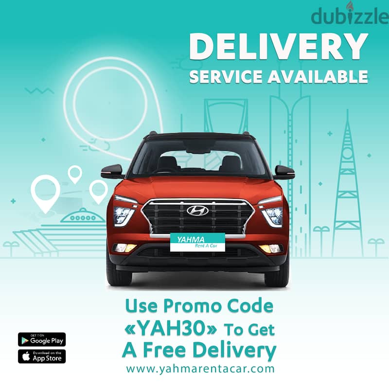 Hyundai Santa Fe 2024 for rent Khobar Free Delivery for monthly rental 1