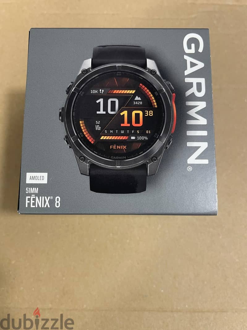 Garmin Fenix 8 AMOLED 51MM | Slate Grey with Black 1