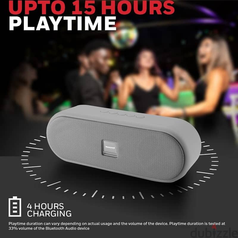 Honeywell Suono P200 Wireless Bluetooth Speaker Premium Grey 4