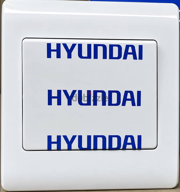 Hyundai One Gang 1 Way Switch White Wall Light Switch 10Pcs/Box 2