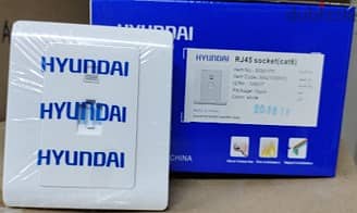 HYUNDAI HWD-B801PC RJ45 CAT6 Network Socket, White Ethernet 10Pcs/Box 1