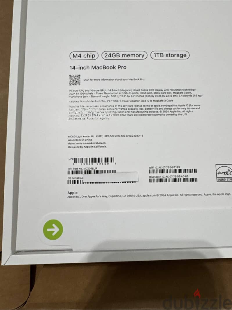 Apple MacBook Pro 14in M4 1
