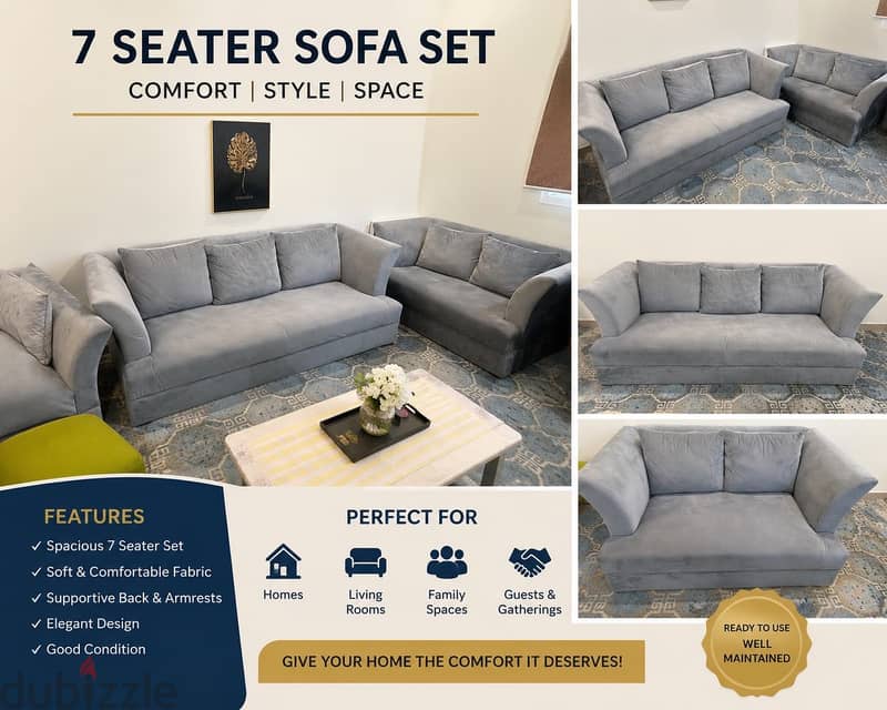 7 x Seater Sofa Set 1