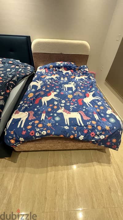 Pink and White Single Bed - Home Centre