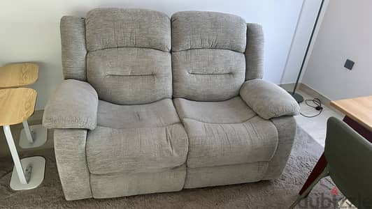 2 Seater Fabric Recliner (2 pieces)