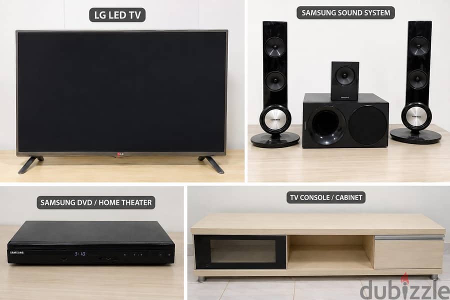 LG LED TV & Samsung Home Theatre – Complete Package 1