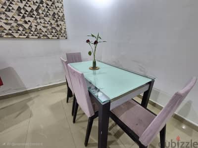 Premium CityW Dining Table Set with 4 Chairs – Compact Size