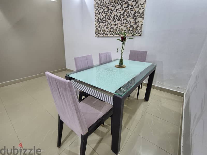 Premium CityW Dining Table Set with 4 Chairs – Compact Size 1