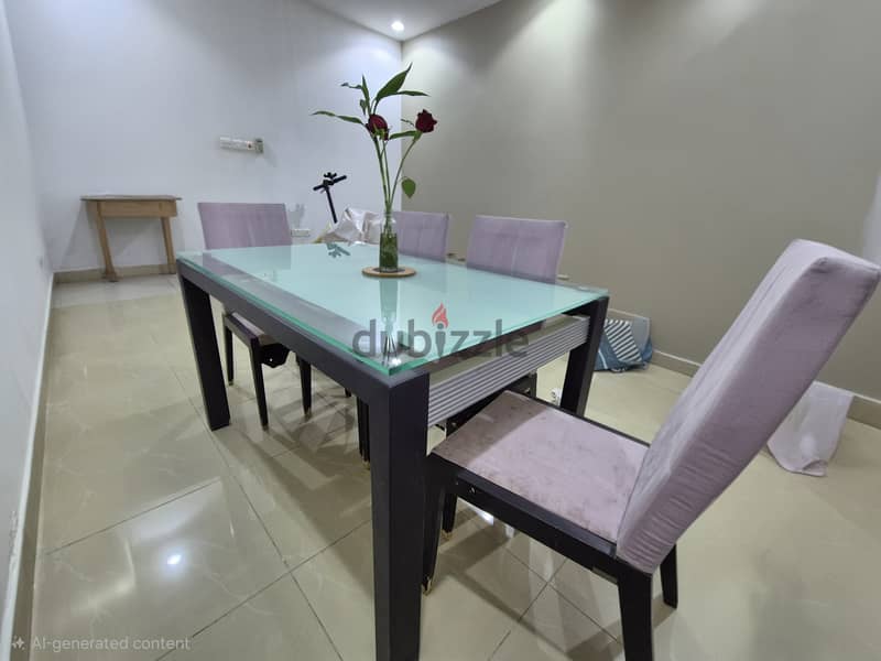 Premium CityW Dining Table Set with 4 Chairs – Compact Size 2