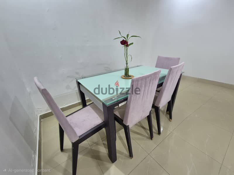 Premium CityW Dining Table Set with 4 Chairs – Compact Size 4