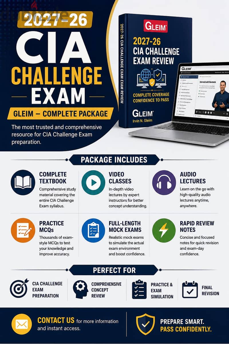 CMA CIA CFA FRM CAIA CPA 2026-27 2