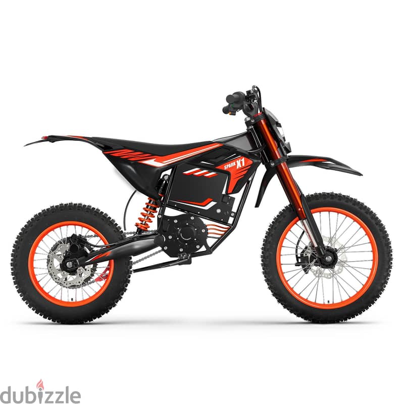 Electric Dirt Bike 4500W Peak Electric Motorcycle 60V 28.8AH 50MPH 17" 3