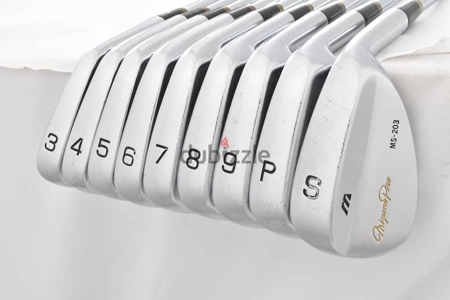 9PCS MIZUNO PRO MS-203 Iron Set 3-4-5-6-7-8-9-P-S RH DG R400 Regular G 5