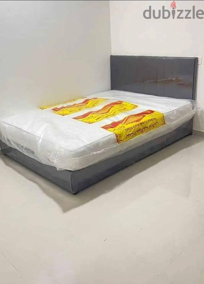 Queen size 150*200 cm bed with mattress at best price. COD 6