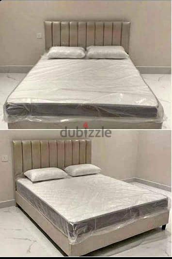 Queen size 150*200 cm bed with mattress at best price. COD 9