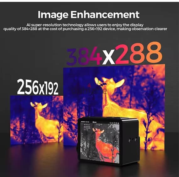 B215AL Thermal Imaging Rangefinder Scope 256*192 Resolution Thermal Mo 1