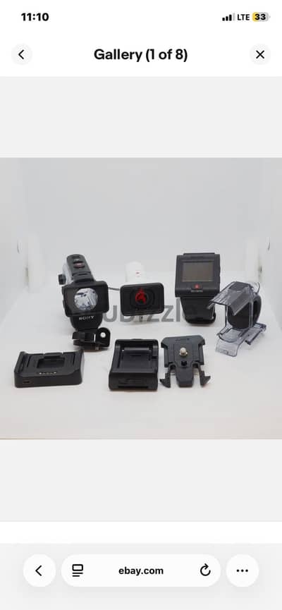 Sony FDR-X3000R 4K Action Cam Live View Remote Kit - White