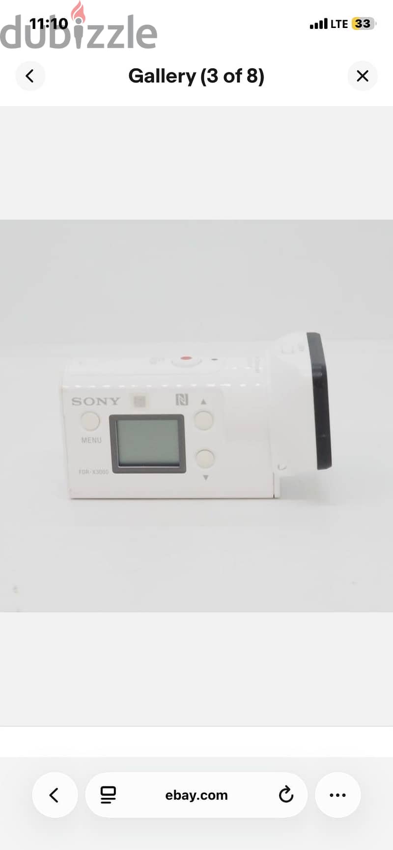 Sony FDR-X3000R 4K Action Cam Live View Remote Kit - White 1