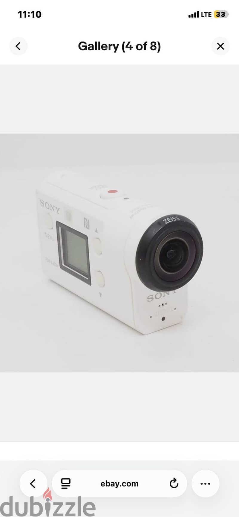 Sony FDR-X3000R 4K Action Cam Live View Remote Kit - White 2