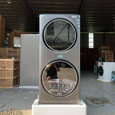 Washing Machine Front Loading 15KG With Dryer Inverter 1400RPM LED