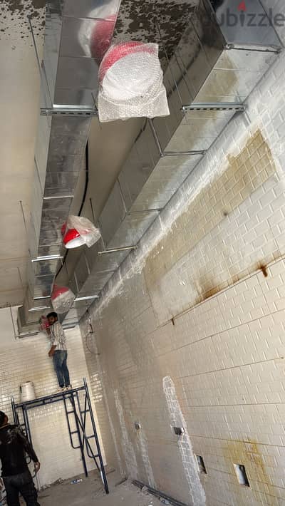 Havc duct work &Exhust duct & chiller fun coil unit