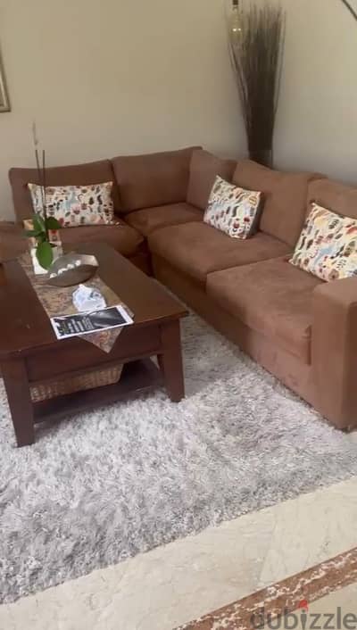 Premium BoConcept L-Shaped Sofa Set with Coffee Table for Sale