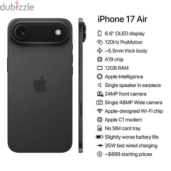 Apple iPhone 17 Air Brand New 2