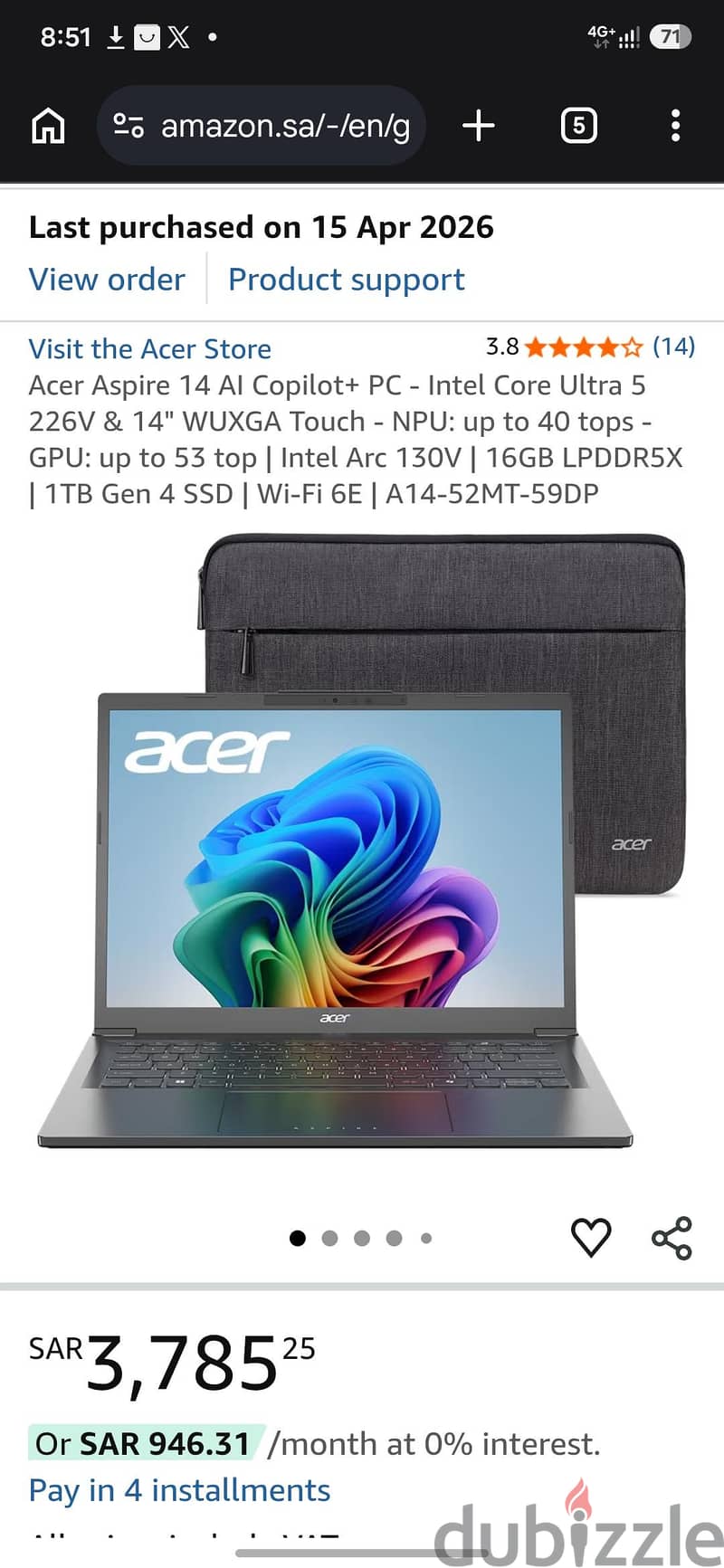 Acer Aspire 14 AI Copilot+ PC 1
