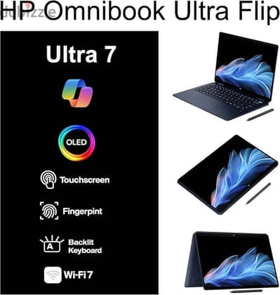 HP Omnibook Ultra Flip 2- in 1 Laptop 14” Touch OLED 3k. 32GBRAM/4TSSD