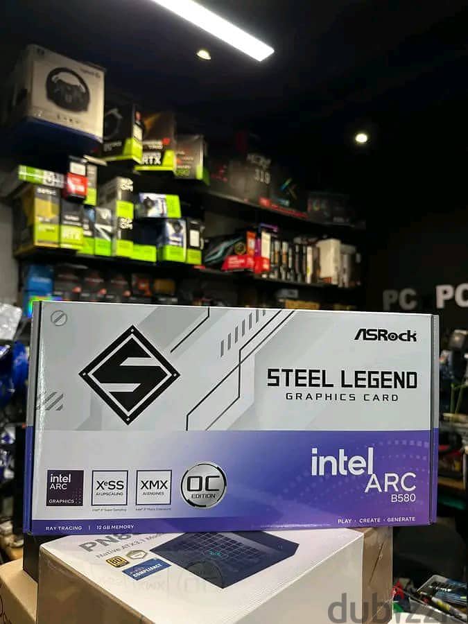 ASRock Intel Arc B580 Steel Legend 12GB OC White Graphics Card 2