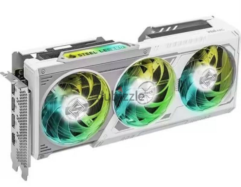 ASRock Intel Arc B580 Steel Legend 12GB OC White Graphics Card 3