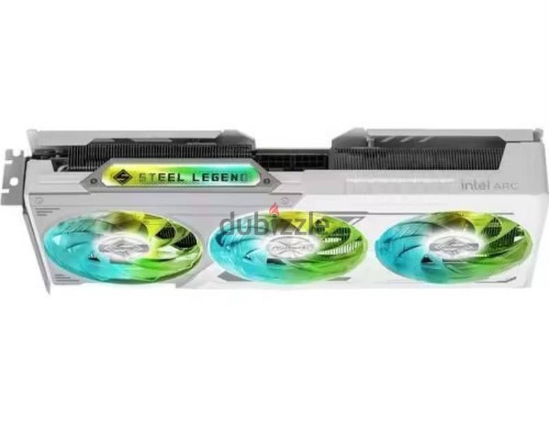 ASRock Intel Arc B580 Steel Legend 12GB OC White Graphics Card 4