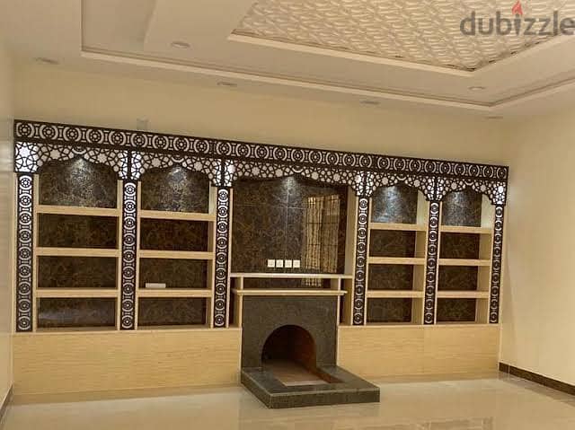 صور مشبات مودرن الحديثة. ديكورات مشبات رخام مع خشبت صاميم مشبات فخمة 13