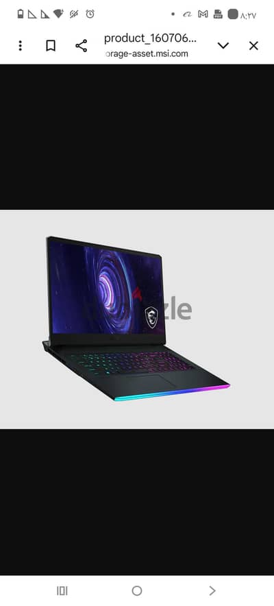 لابتوب وحش مفترس في الألعاب و الجرافيك MSI GE76