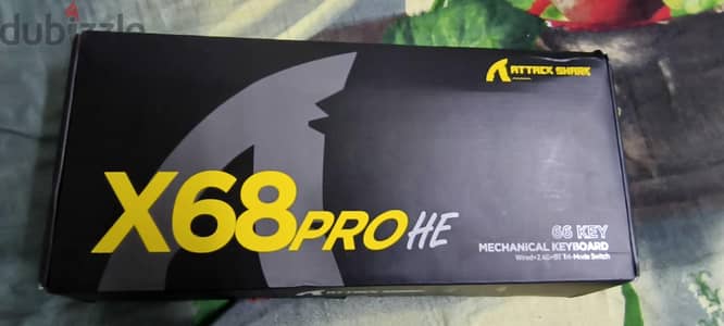 Attack Shark X68 Pro HE Gaming Keyboard + Mambasnake Coiled Cable
