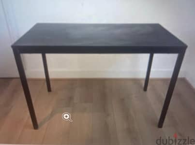 IKEA Tarendo Large Plain Black Desk Table 110 x 67 x 73cm